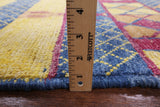 Tribal Moroccan Hand Knotted Wool Rug - 8' 2" X 9' 10" - Golden Nile