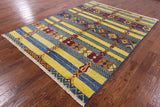 Tribal Moroccan Hand Knotted Wool Rug - 6' 7" X 8' 9" - Golden Nile