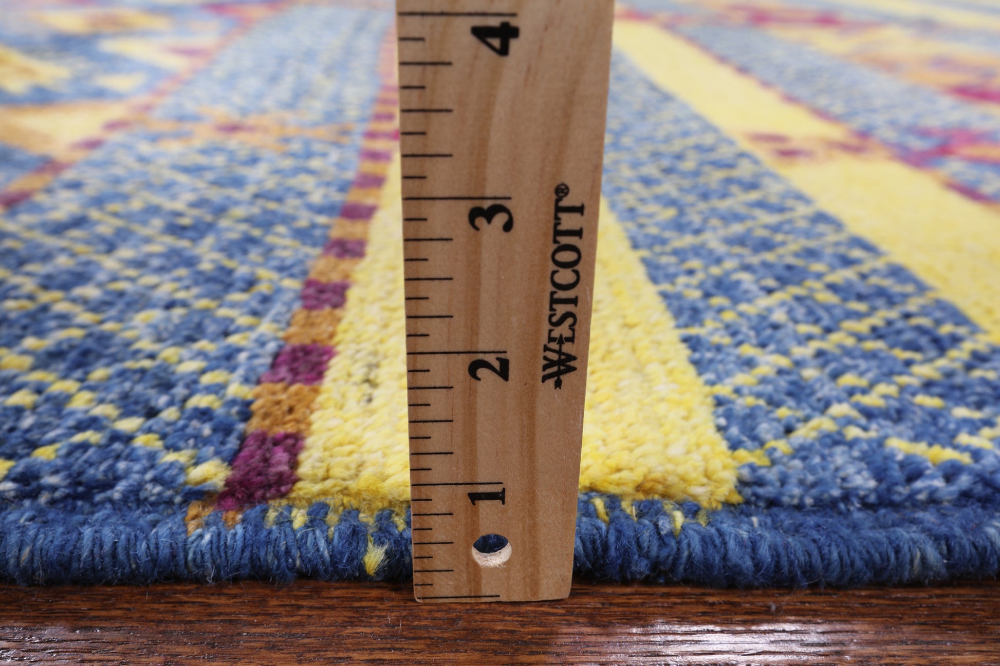 Tribal Moroccan Hand Knotted Wool Rug - 6' 7" X 8' 9" - Golden Nile