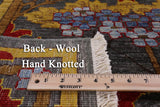 Grey William Morris Handmade Wool Area Rug - 6' 0" X 8' 8" - Golden Nile