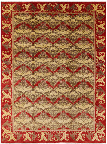 William Morris Handmade Wool Area Rug - 9' 1