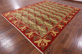 William Morris Handmade Wool Area Rug - 9' 1" X 12' 0" - Golden Nile