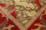 William Morris Handmade Wool Area Rug - 9' 1" X 12' 0" - Golden Nile