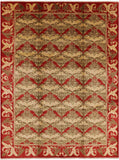 William Morris Hand Knotted Area Rug - 9' 0" X 12' 0" - Golden Nile