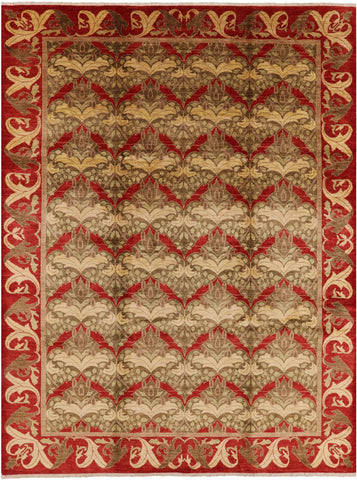 William Morris Hand Knotted Area Rug - 9' 0