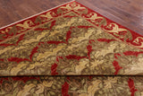 William Morris Hand Knotted Area Rug - 9' 0" X 12' 0" - Golden Nile