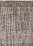 Ivory Moroccan Hand Knotted Area Rug - 8' 9" X 11' 10" - Golden Nile