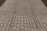 Ivory Moroccan Hand Knotted Area Rug - 8' 9" X 11' 10" - Golden Nile