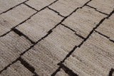 Ivory Moroccan Hand Knotted Area Rug - 8' 9" X 11' 10" - Golden Nile