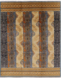 William Morris Handmade Wool Area Rug - 8' 1" X 10' 0" - Golden Nile