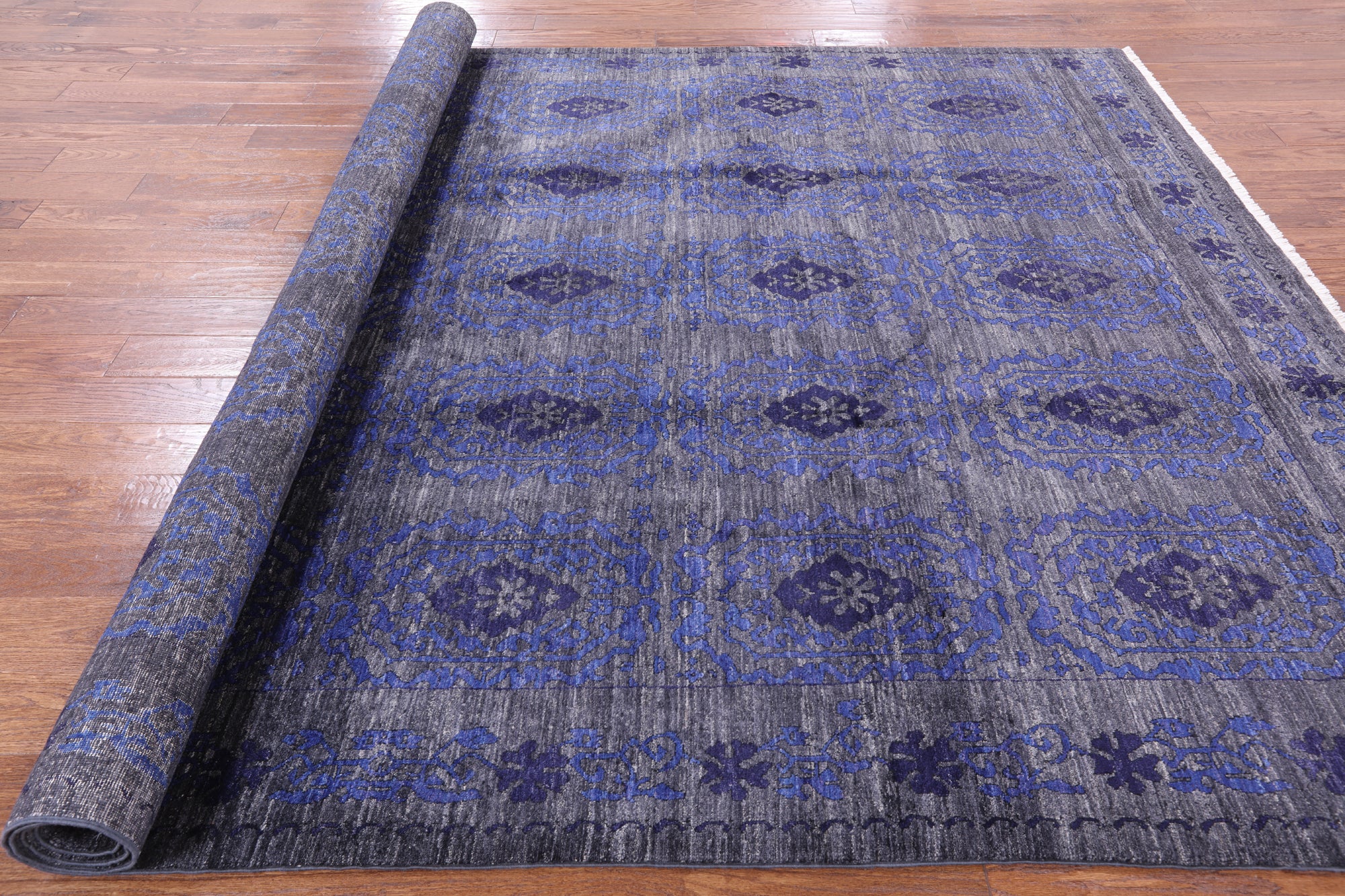 William Morris Handmade Wool Area Rug - 8' 1" X 10' 8" - Golden Nile