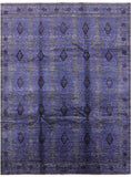 William Morris Handmade Wool Area Rug - 8' 1" X 10' 8" - Golden Nile