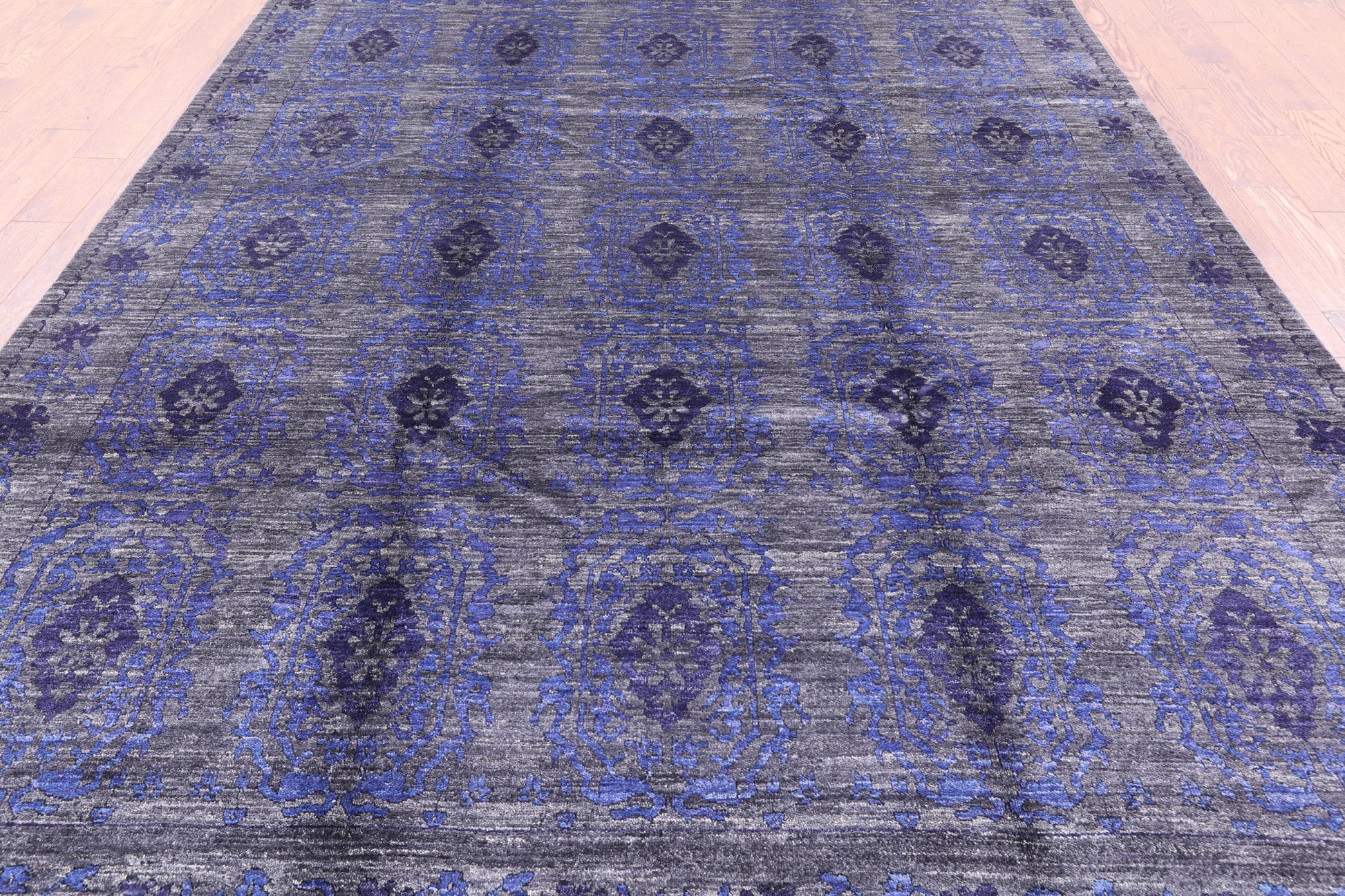 William Morris Handmade Wool Area Rug - 8' 1" X 10' 8" - Golden Nile