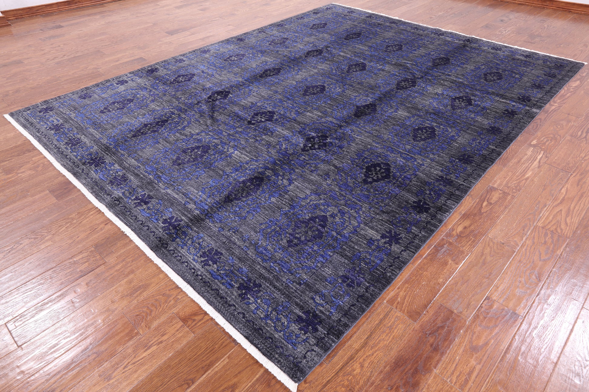 William Morris Handmade Wool Area Rug - 8' 1" X 10' 8" - Golden Nile