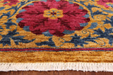William Morris Handmade Wool Area Rug - 8' 4" X 10' 6" - Golden Nile