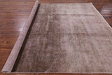 Full Pile Overdyed Handmade Wool Rug - 8' 0" X 9' 8" - Golden Nile