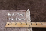 Full Pile Overdyed Handmade Wool Rug - 8' 0" X 9' 8" - Golden Nile
