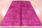 Overdyed Full Pile Hand Knotted Area Rug - 6' X 8' 9" - Golden Nile