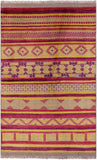 Tribal Moroccan Handmade Wool Area Rug - 5' 2" X 8' 0" - Golden Nile