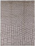 Ivory Tribal Moroccan Hand Knotted Wool Rug - 9' 0" X 11' 7" - Golden Nile