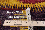 Ikat Handmade Wool Rug - 4' 0" X 6' 3" - Golden Nile