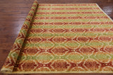 Ikat Hand Knotted Wool Rug - 8' 2" X 10' 5" - Golden Nile