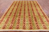 Ikat Hand Knotted Wool Rug - 8' 2" X 10' 5" - Golden Nile