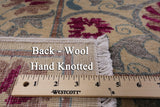 Ivory William Morris Handmade Wool Area Rug - 8' 3" X 10' 3" - Golden Nile