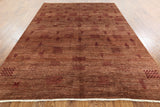 Hand Knotted Tribal Gabbeh 8 X 10 Area Rug - Golden Nile