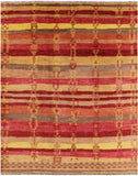 Navajo Handmade Wool Area Rug - 9' 5" X 11' 8" - Golden Nile