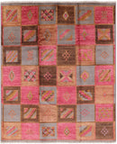 Ikat Handmade Wool Rug - 8' 1" X 9' 9" - Golden Nile