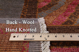 Ikat Handmade Wool Rug - 8' 1" X 9' 9" - Golden Nile