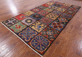 Stained Glass William Morris Hand Knotted Wool Rug - 6' 4" X 11' 10" - Golden Nile