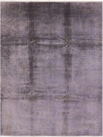 Full Pile Overdyed Handmade Wool Rug - 9' 1