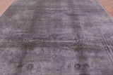 Full Pile Overdyed Handmade Wool Rug - 9' 1" X 11' 10" - Golden Nile