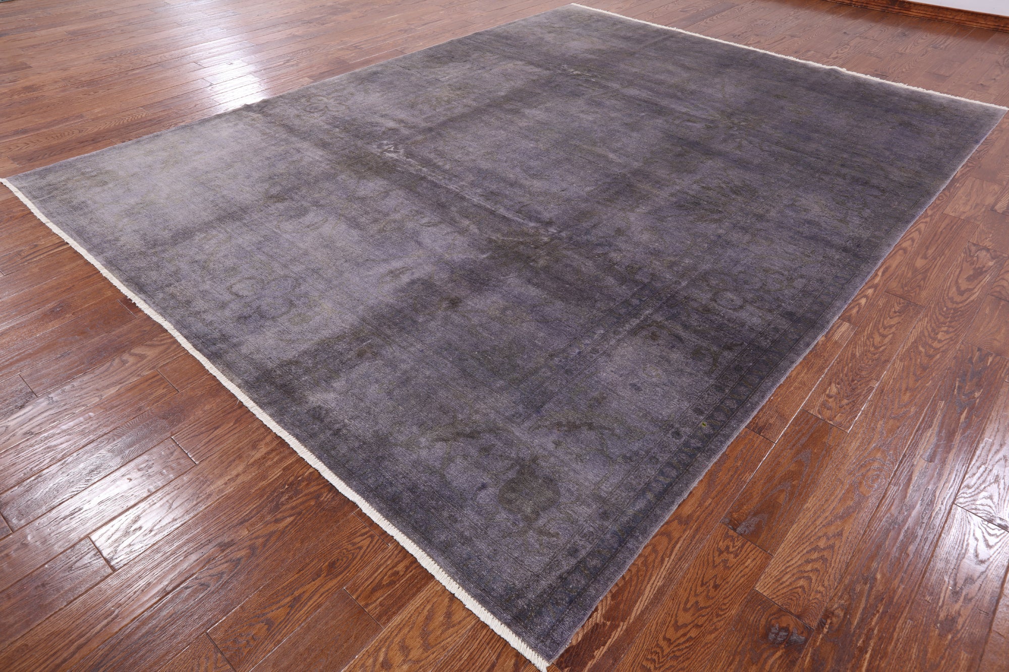 Full Pile Overdyed Handmade Wool Rug - 9' 1" X 11' 10" - Golden Nile