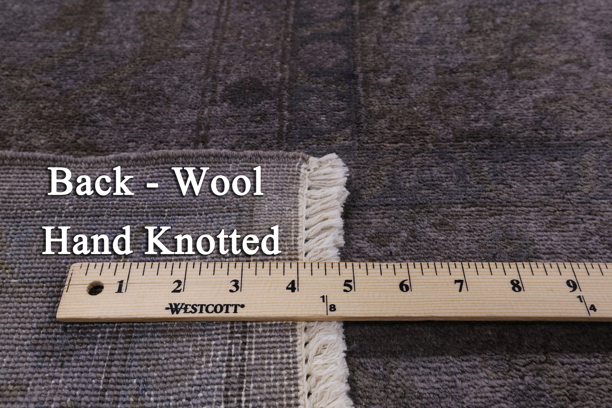 Full Pile Overdyed Handmade Wool Rug - 9' 1" X 11' 10" - Golden Nile