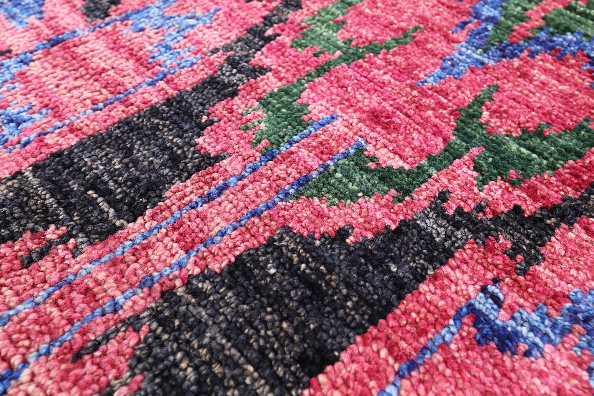 Ikat Hand Knotted Wool Rug - 5' 1" X 8' 3" - Golden Nile