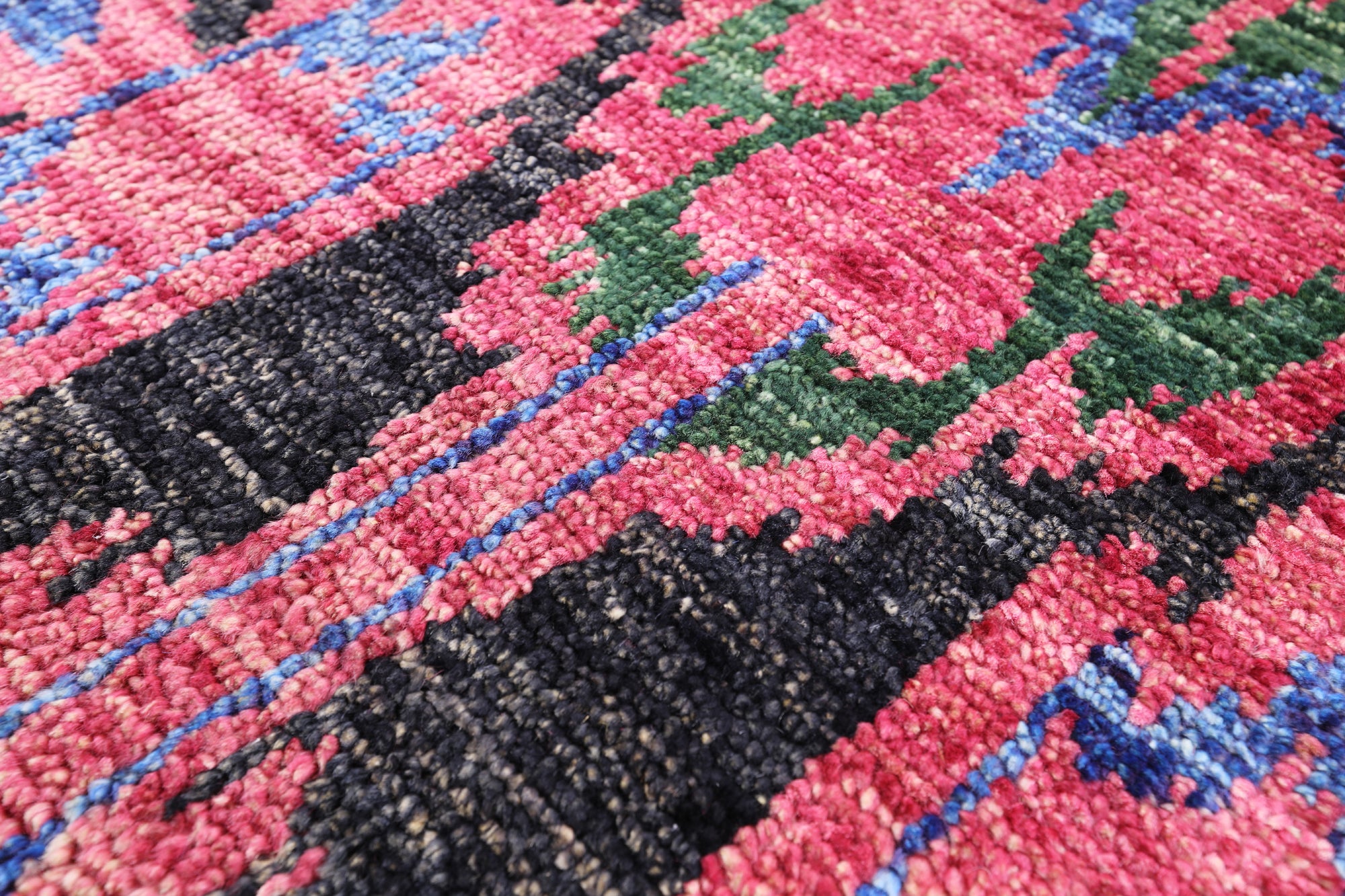 Ikat Hand Knotted Wool Rug - 5' 1" X 8' 3" - Golden Nile