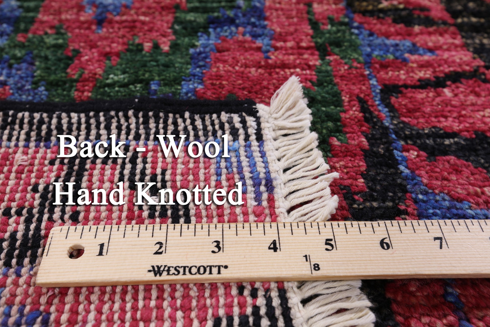 Ikat Hand Knotted Wool Rug - 5' 1" X 8' 3" - Golden Nile