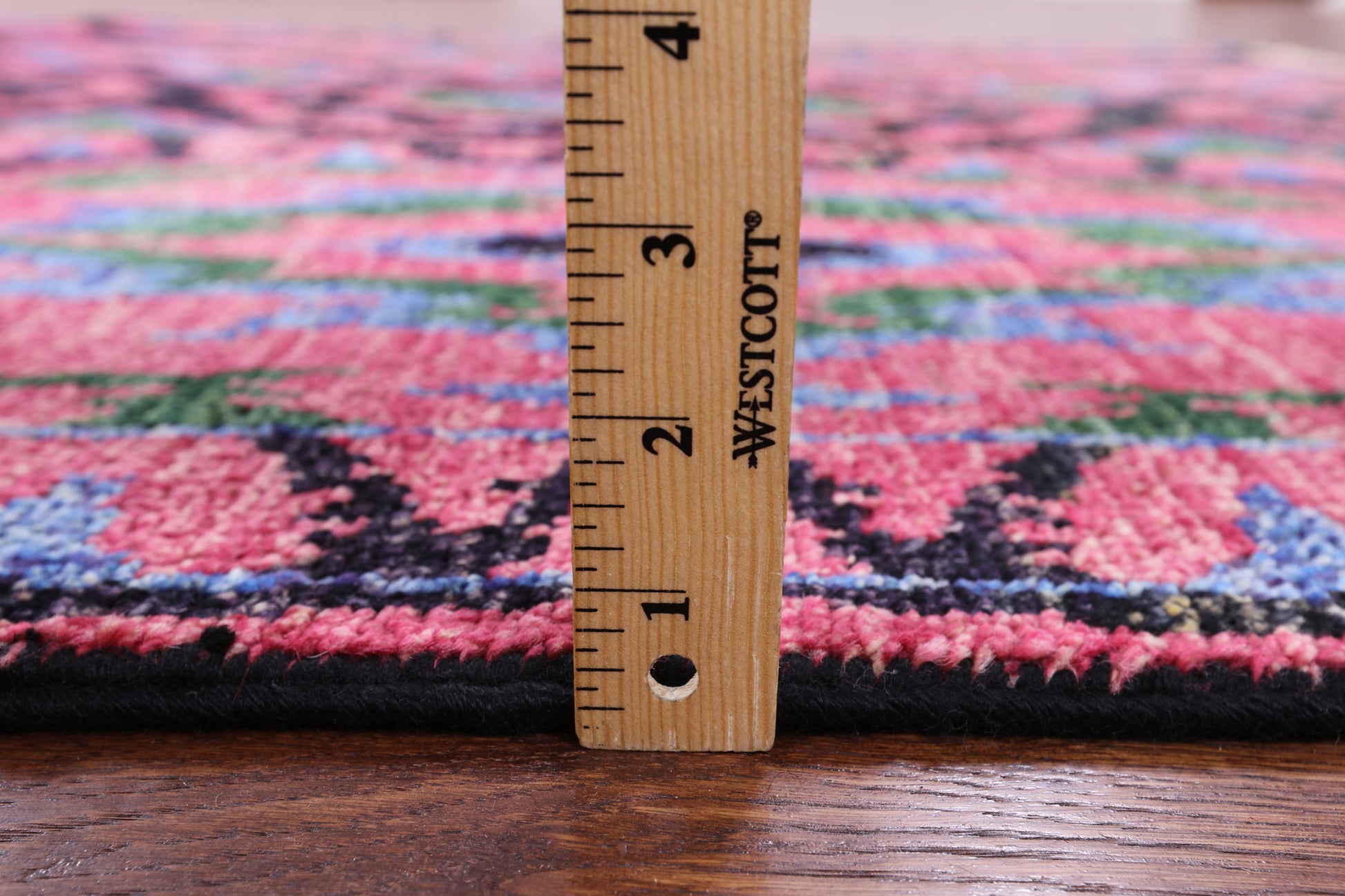 Ikat Hand Knotted Wool Rug - 5' 1" X 8' 3" - Golden Nile