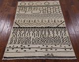 Signed Moroccan Area Rug 4 X 6 - Golden Nile