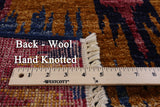 Ikat Handmade Wool Area Rug - 4' 1" X 6' 4" - Golden Nile