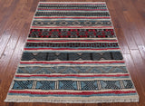Hand Knotted Navajo Design Design 4 X 6 Moroccan Area Rug - Golden Nile