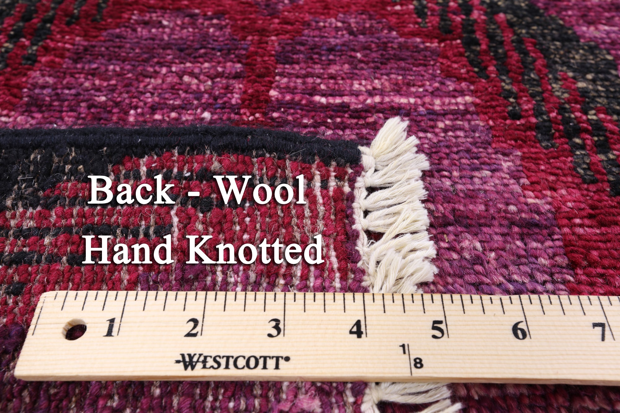 Ikat Hand Knotted Wool Area Rug - 5' 9" X 9' 0" - Golden Nile