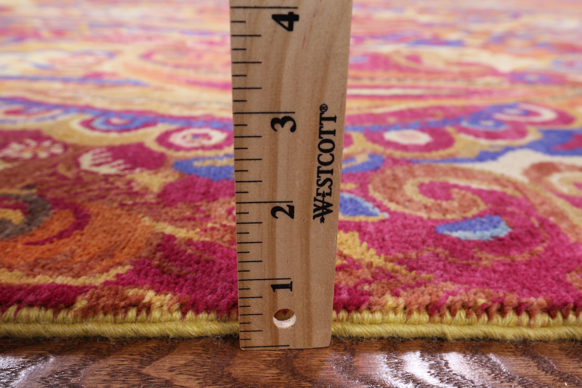 William Morris Handmade Area Rug - 6' 1" X 9' 1" - Golden Nile