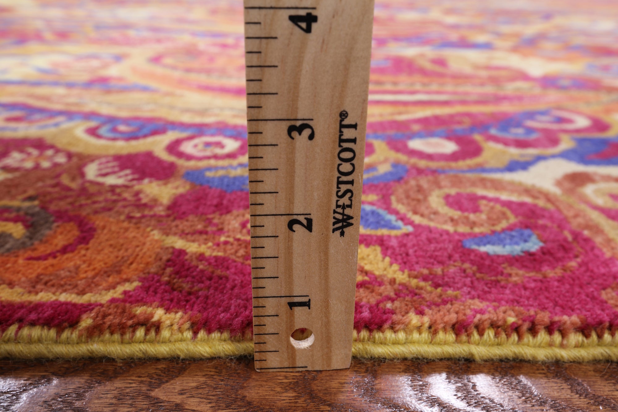 William Morris Handmade Area Rug - 6' 1" X 9' 1" - Golden Nile