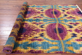Ikat Handmade Wool Area Rug - 6' 2" X 9' 1" - Golden Nile