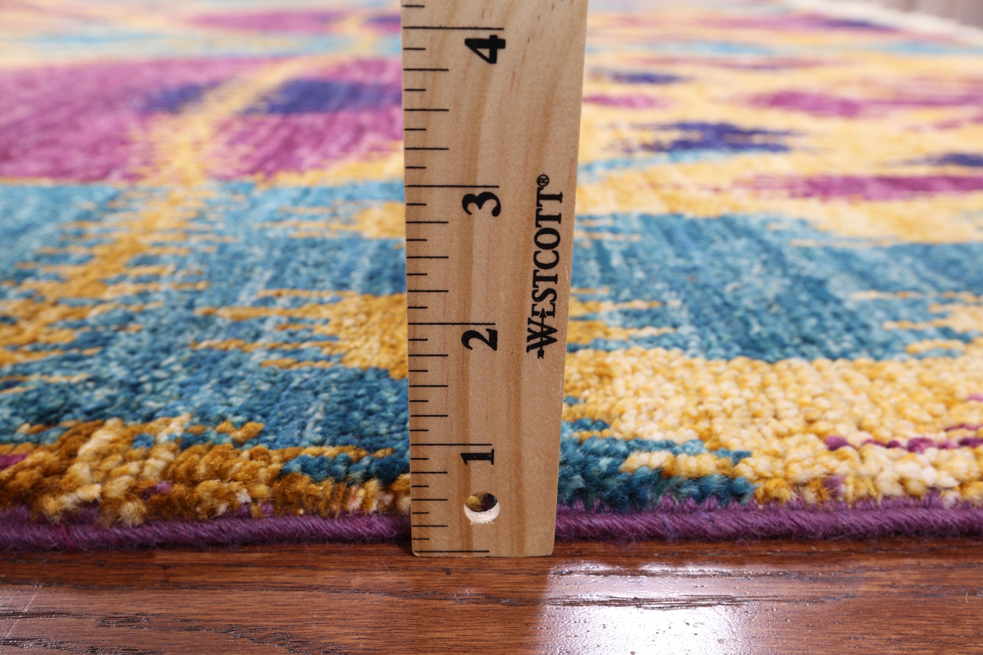 Ikat Handmade Wool Area Rug - 6' 2" X 9' 1" - Golden Nile