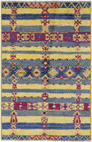 Tribal Moroccan Handmade Wool Area Rug - 5' 3" X 7' 8" - Golden Nile